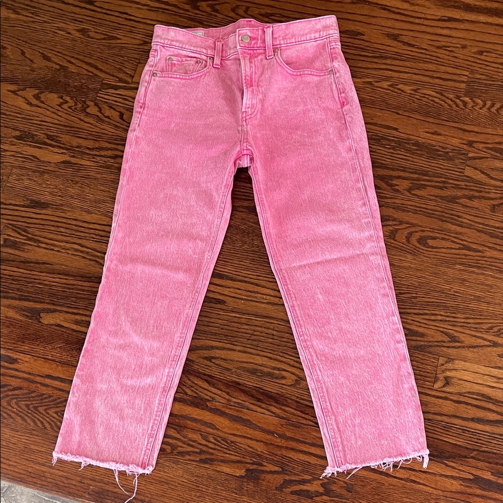 GAP Pink Ankle Cropped Women's Jeans